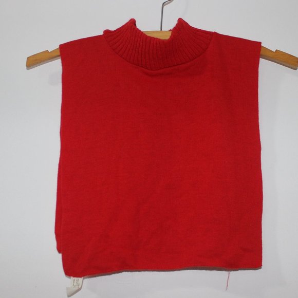 ❤️ VINTAGE Dickie Turtle Neck Red Dickie Mock  Made in USA - Picture 2 of 4